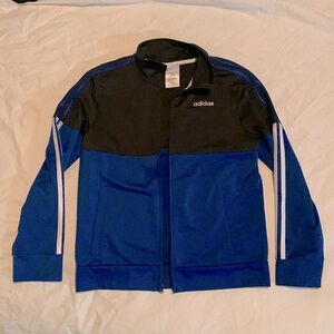 Adidas Boys Blue/Black Zip-up Jacket
